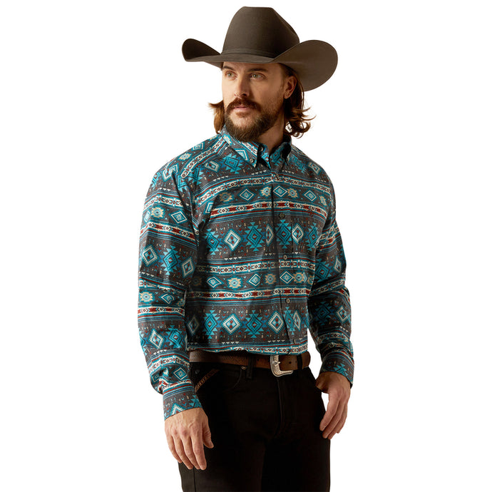 'Ariat' Men's Prestcot Classic Fit - Teal