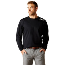 'Ariat' Men's FR Work Hard Live Free T-Shirt - Black