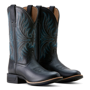 'Ariat' Women's Ranahan Western Boots - Black Deertan