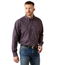 'Ariat' Men's Wrinkle Free Brendan Classic Fit Shirt - Blue