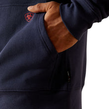 'Ariat' Men's FR DuraStretch Heavyweight Fleece Full Zip Hoodie - Navy