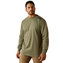 'Ariat' Men's FR Work Hard Live Free T-Shirt - Grape Leaf