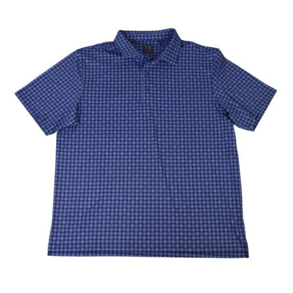'FX Fusion' Men's Diamond Geo Polo - Blue