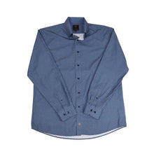 'FX Fusion' Men's Foulard Print Long Sleeve - Navy / Royal