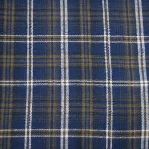 'FX Fusion' Men's Plaid Flannel Button Down - Navy / Taupe