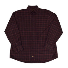 'FX Fusion' Men's Multi Checkered Long Sleeve - Burgundy
