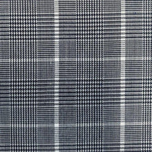 'FX Fusion' Men's Wrinkle Free Cotton Glen Long Sleeve - Black / White