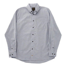 'FX Fusion' Men's Wrinkle Free Cotton Texture Long Sleeve - Brown / Blue