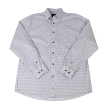 'FX Fusion' Men's Micro Dot Print Long Sleeve - Tan / White / Navy