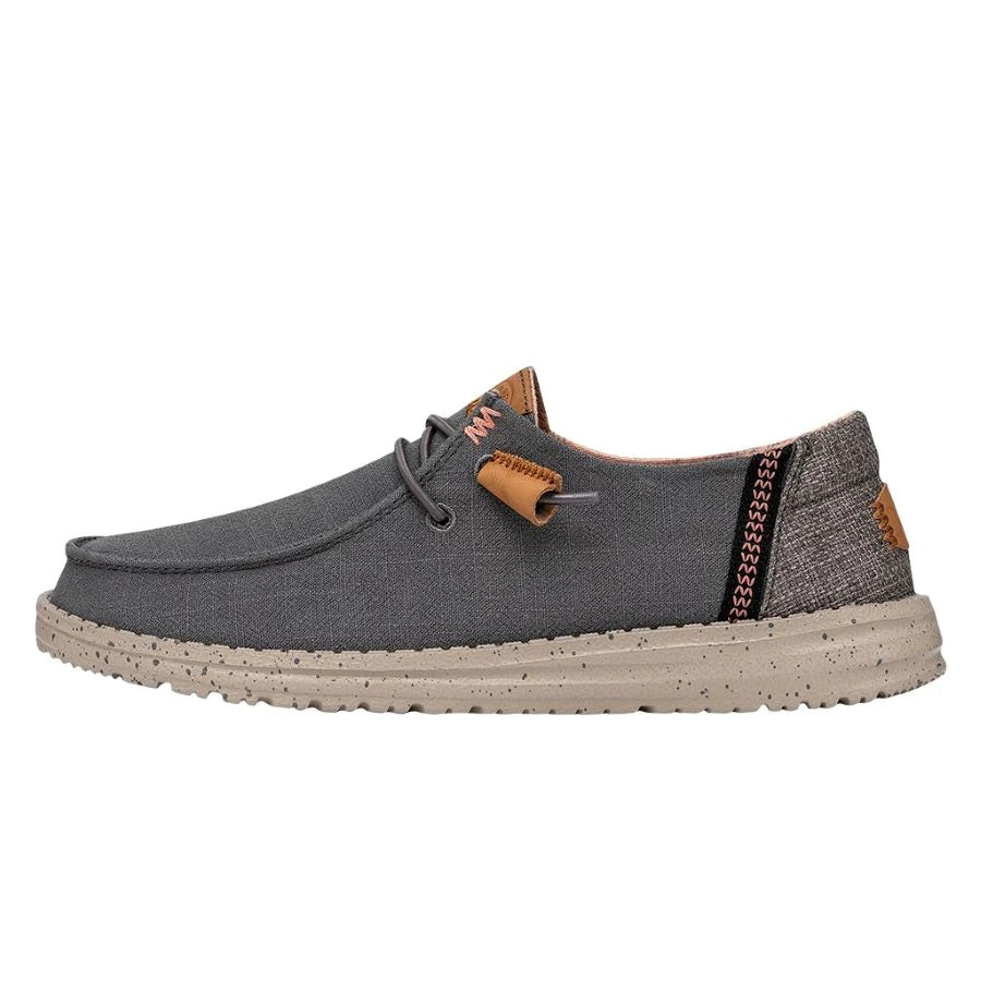 'Hey Dude' Women's Wendy Washed Canvas - Charcoal