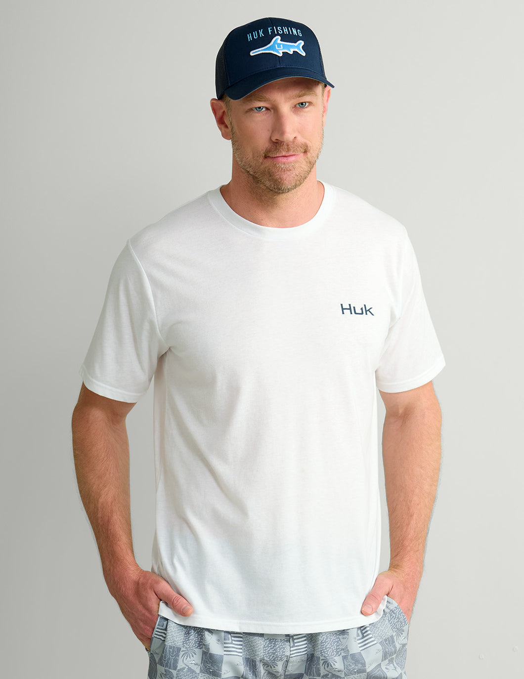 'Huk' Men's KC Americana Series T-Shirt - White