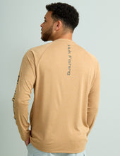 'Huk' Men's Pursuit Long Sleeve Heather - Sand Piper Heather