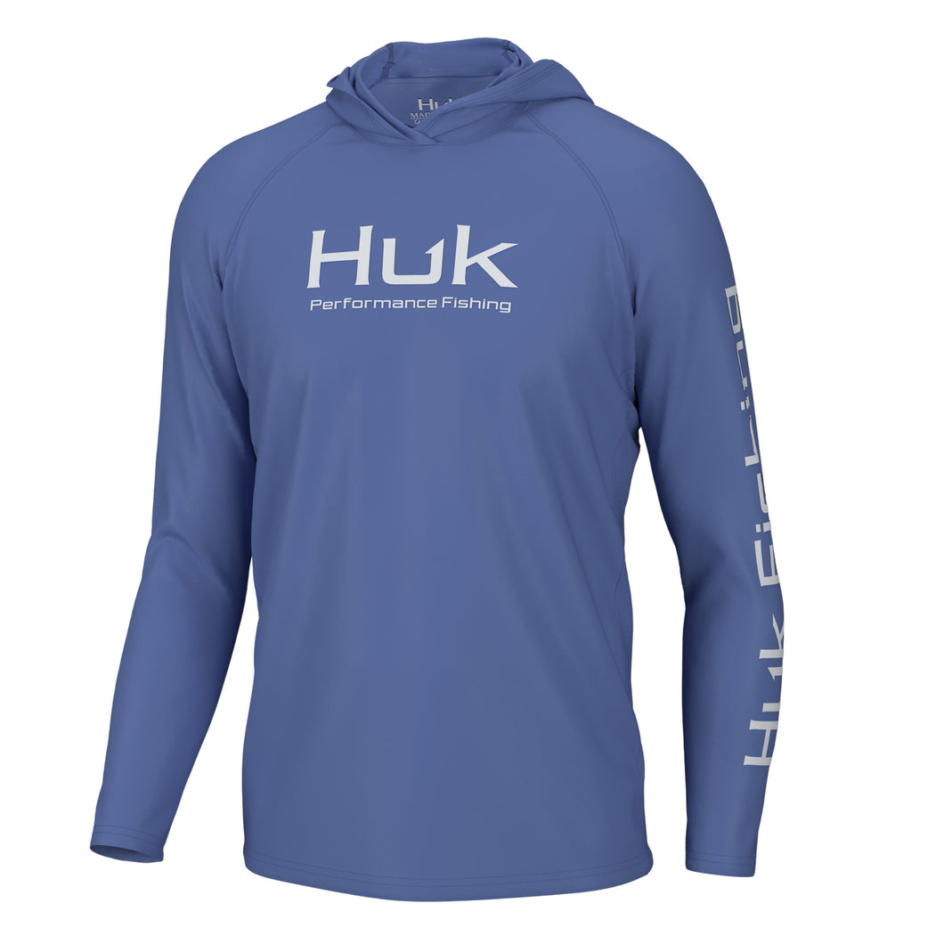 'Huk' Men's Vented Pursuit Hoodie - Wedgewood