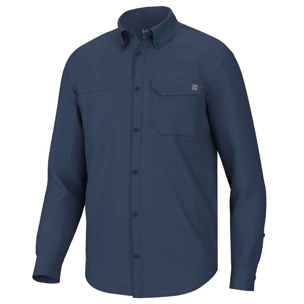 'Huk' Men's Tide Point Button Down - Set Sail