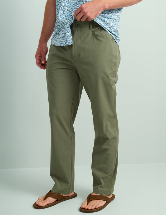 'Huk' Men's Kona 5 Pocket Pants - Moss