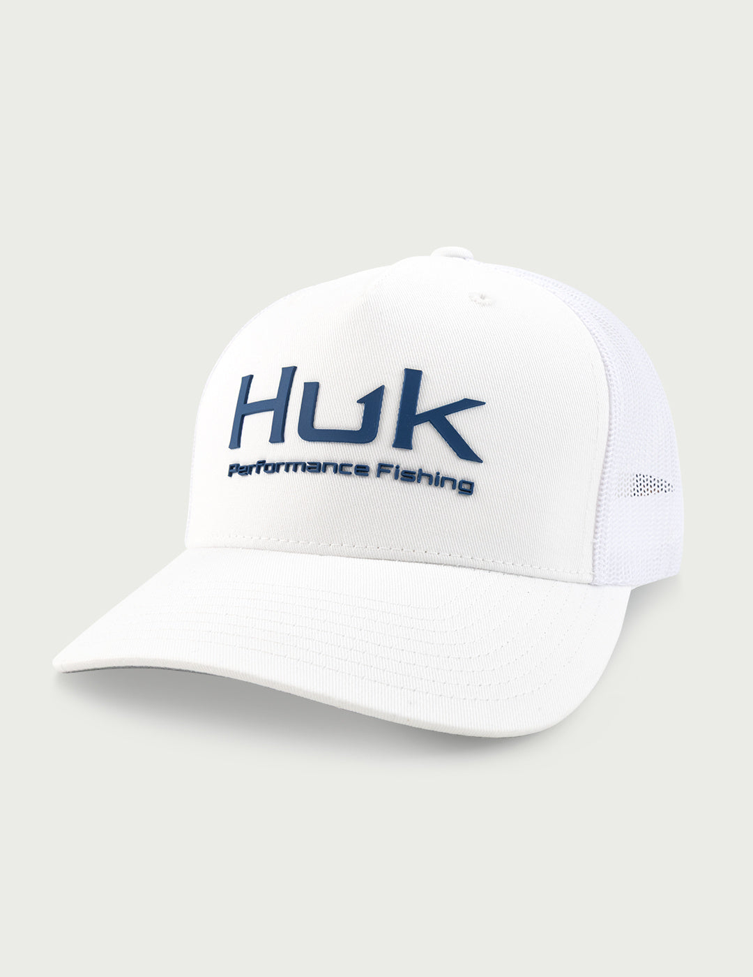 'Huk' Men's Huk Performance Trucker Cap - White