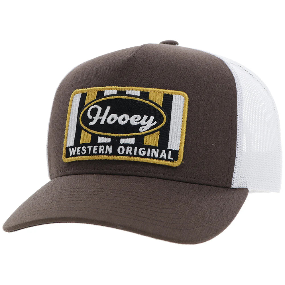 'Hooey' Men's Sudan Trucker Cap - Brown / White