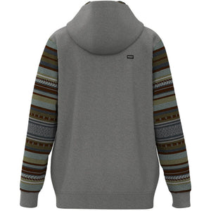 'Hooey' Men's "Polar Fleece" Hoody - Grey / Serape