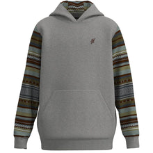 'Hooey' Men's "Polar Fleece" Hoody - Grey / Serape