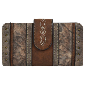 'TRENDITIONS' Women's Justin Slim Wallet -  Tan