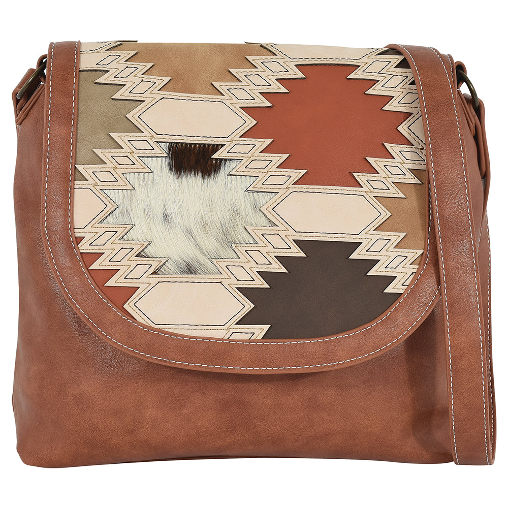 'TRENDITIONS' Women's Catchfly Southwest Crossbody - Tan