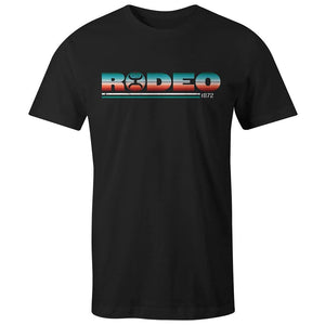 'Hooey' Men's "Rodeo" T-Shirt - Black / Serape