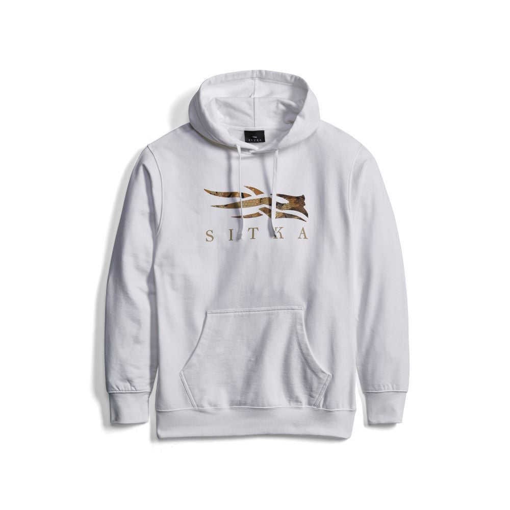 'Sitka' Men's Icon Optifade Pullover Hoody - White / Waterfowl