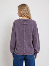 'Blu Pepper' Women's Inverted Seam Long Sleeve - Eggplant