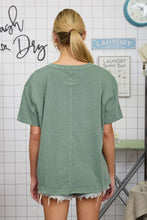 'Blu Pepper' Women's Short Sleeve Top - Dusty Green