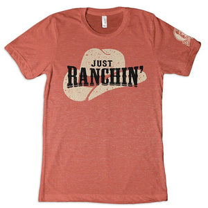 'Dale Brisby' Men's Just Ranchin' Tee - Clay