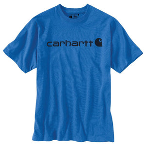 'Carhartt' Men's Heavyweight Logo T-Shirt - Beacon Blue Heather