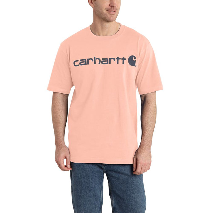 'Carhartt' Men's Heavyweight Logo T-Shirt - Tropical Peach