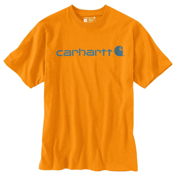 'Carhartt' Men's Heavyweight Logo T-Shirt - Rust Heather