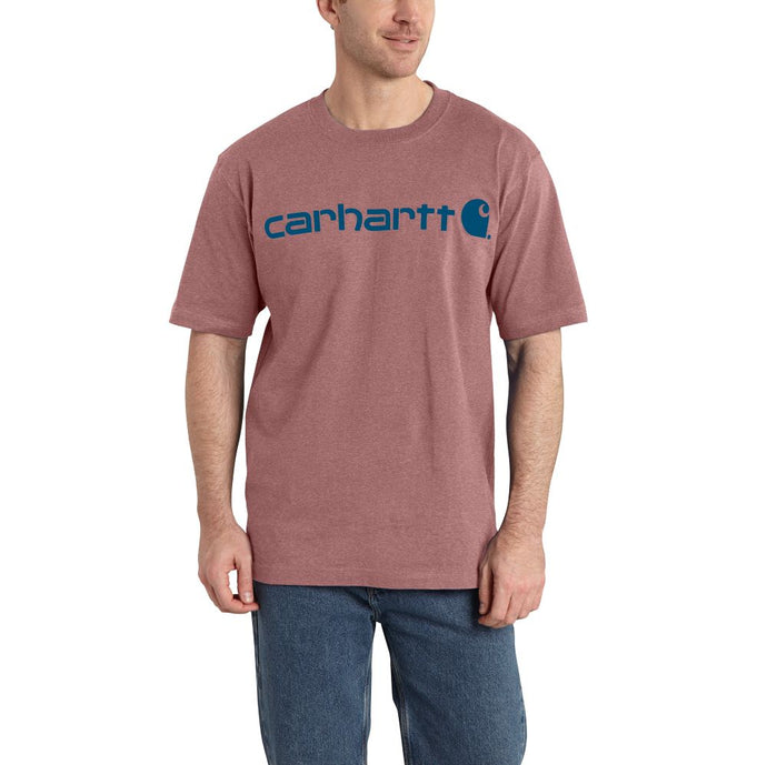 'Carhartt' Men's Heavyweight Logo T-Shirt - Apple Butter Heather