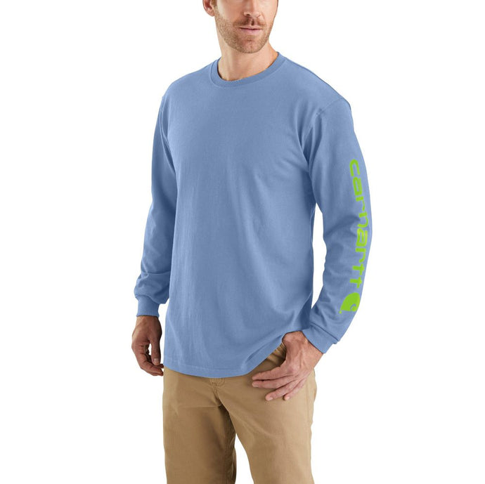 'Carhartt' Men's Heavyweight Sleeve Logo T-Shirt - Skystone