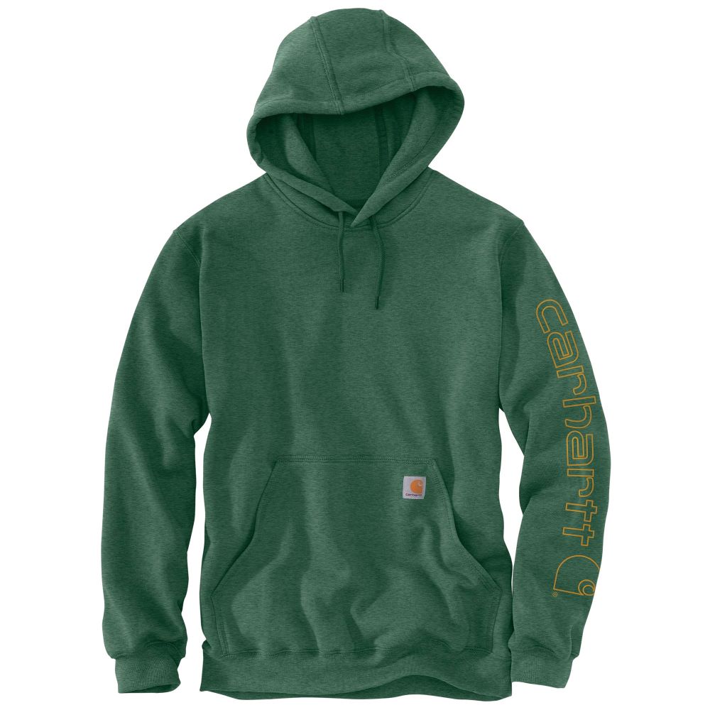 'Carhartt' Men's Midweight Sleeve Logo Hoodie - Frosted Balsam Heather