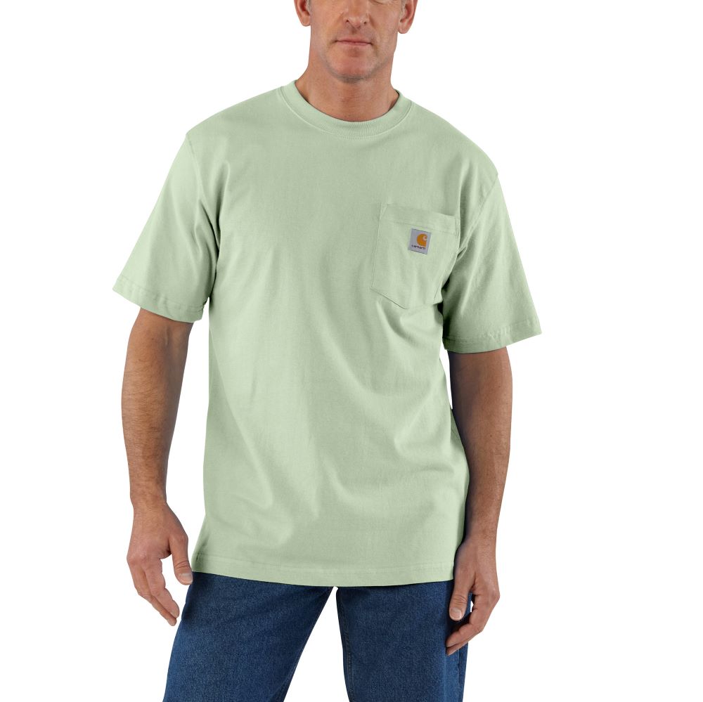 'Carhartt' Men's Loose Fit Heavyweight Pocket T-Shirt - Tender Greens ...