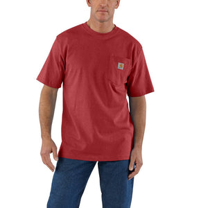 'Carhartt' Men's Loose Fit Heavyweight Pocket T-Shirt - Crabapple Heather