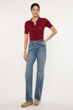 'Kancan' Women's Ophelia High Rise True Straight Jeans - Medium Blue
