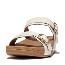 'FitFlop' Women's Lulu Adjustable Buckle Leather Slide Sandal - Urban White