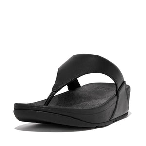 'FitFlop' Women's Lulu Leather Toe-Post Sandal - Black