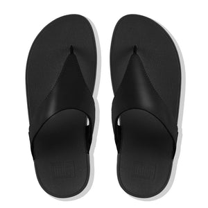 'FitFlop' Women's Lulu Leather Toe-Post Sandal - Black