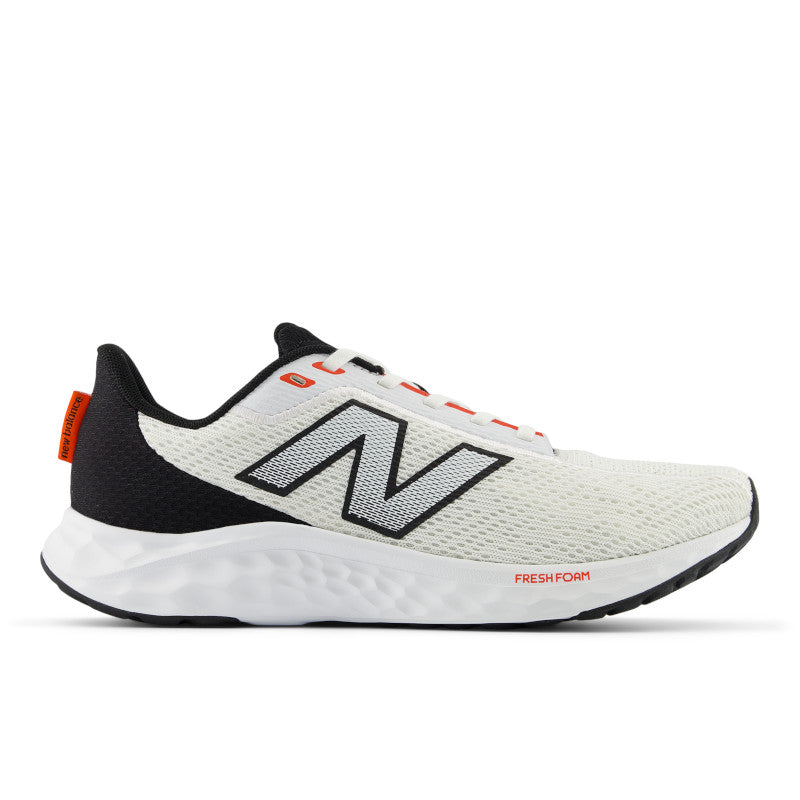 'New Balance' Men's Fresh Foam Arishi v4 - White / Black / Neo Flame