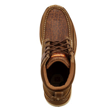 'Twisted X' Men's 4" Work Wedge Sole Comp Toe - Distressed Saddle / Cognac
