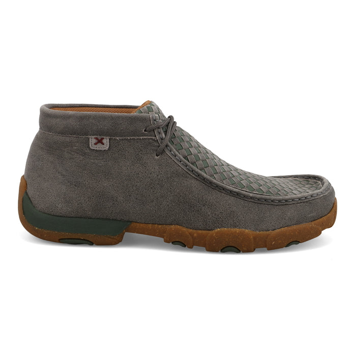 'Twisted X' Men's Chukka Driving Moc - Grey / Olive