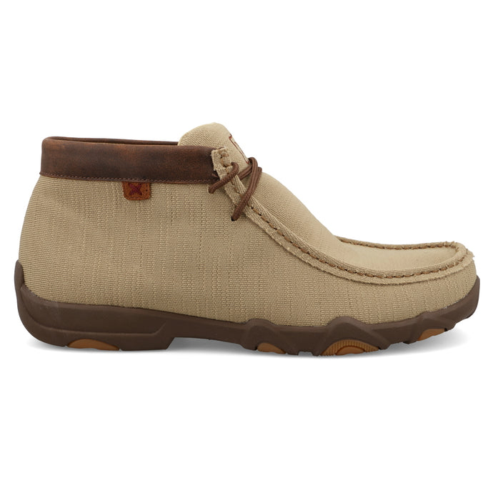 'Twisted X' Men's Chukka Driving Mocs Ultralite X Shoes - Khaki / Brown