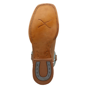 'Twisted X' Men's 12" Rancher Western Square Toe - Cashew / Blue Grass