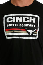 'Cinch' Men's Cattle Company Screen Print Tee - Black