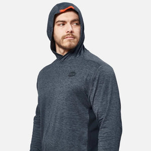 'Brunt' Men's The McKenna Sun Hoodie - Blue Heather