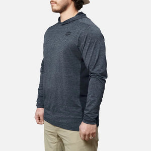 'Brunt' Men's The McKenna Sun Hoodie - Blue Heather